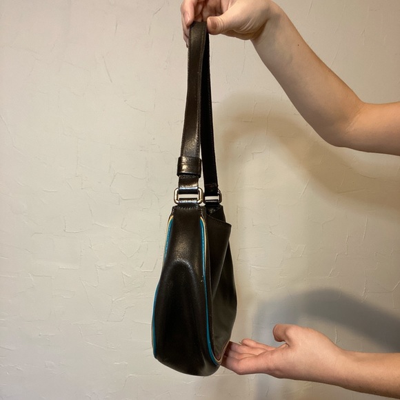 90s Miu Miu Brown Leather Handbag - Picture 6 of 8